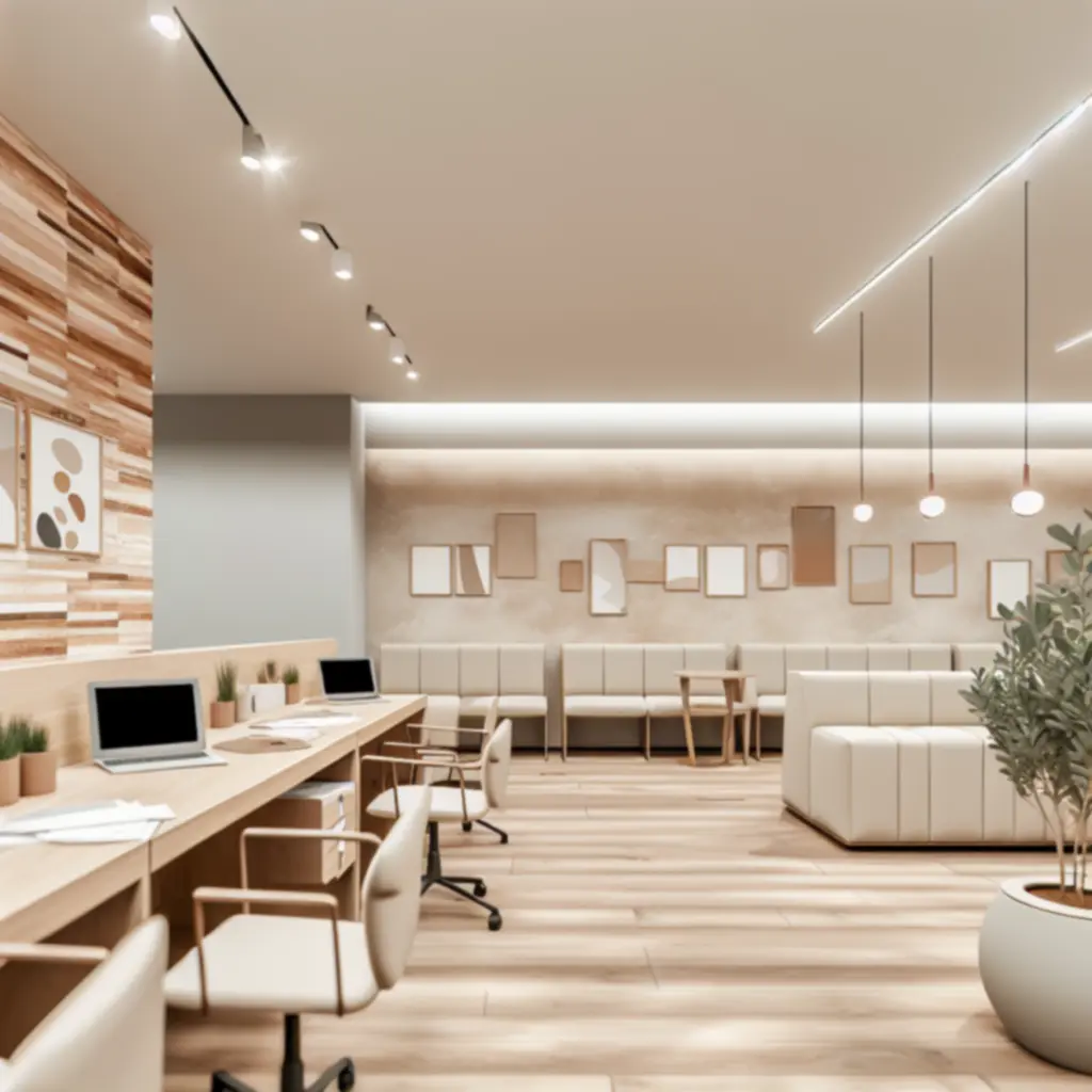 Zadowolony klient w przytulnym wnętrzu