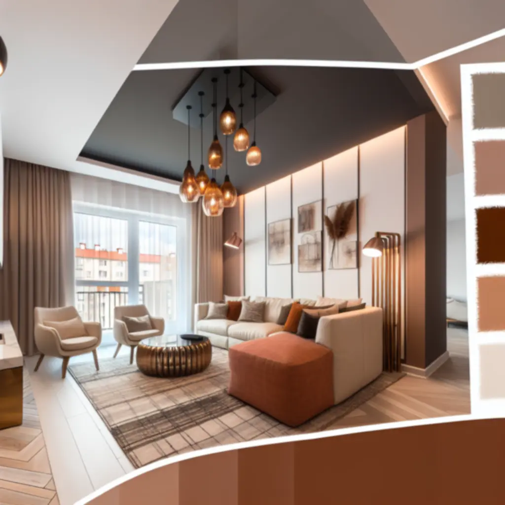 Nowoczesny salon w domu jednorodzinnym z dużymi przeszkleniami