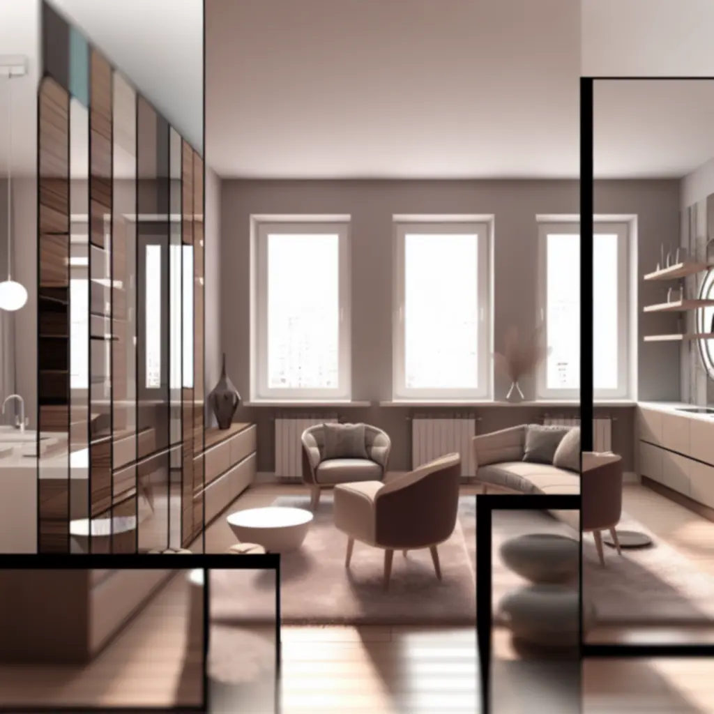 Nowoczesny, jasny apartament z minimalistyczną aranżacją salonu