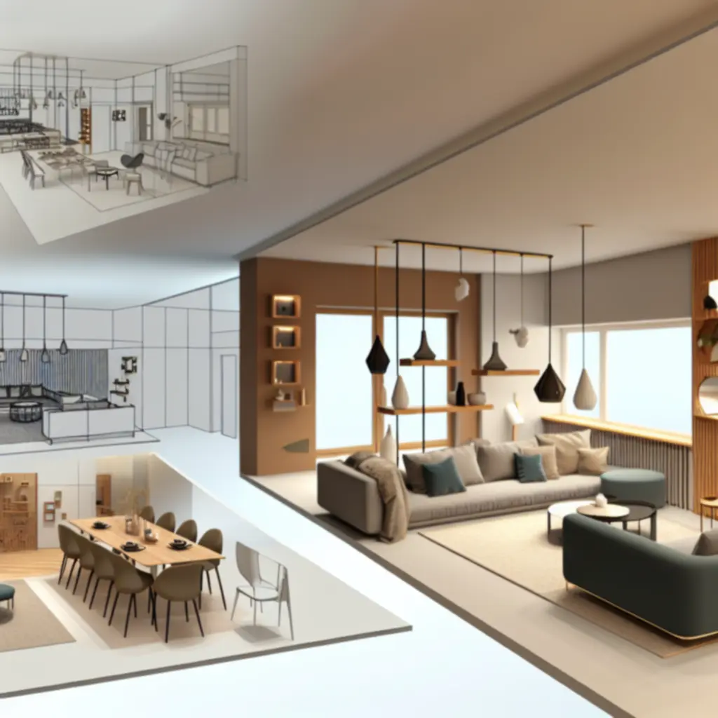 Para w jasnej kuchni zaprojektowanej przez Interovixa